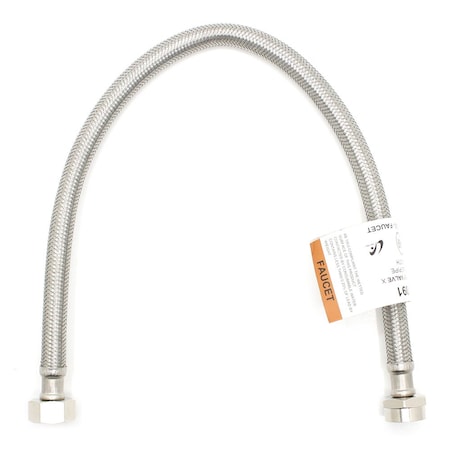 Thrifco Plumbing American Standard Nut x 1/2 Inch FIP x 20 Inch SS Riser 7641091